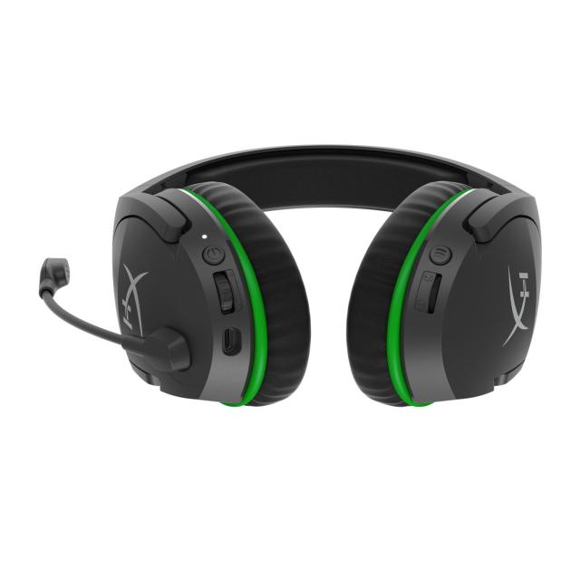 Геймърски слушалки HyperX CloudX Stinger Core, Безжични, Микрофон, Черен/Зелен