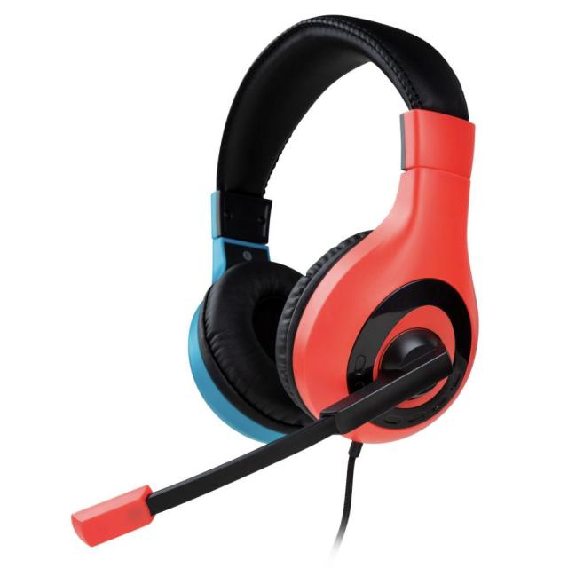 Геймърски слушалки Nacon Bigben Nintendo Switch Headset V1, Микрофон, Червен/Син