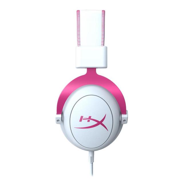 Геймърски слушалки HyperX Cloud II Pink, Микрофон, Розово/Бяло