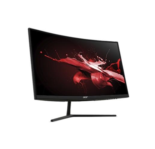 Монитор Acer Nitro EI242QRPbiipx, 23.6''  Curved 1200R VA, ZeroFrame, FreeSync, Flicker-Less, Support PIP/PBP, 1ms(VRB),100M:1, 250 nits, 1920x1080 FHD, 144Hz, 2xHDMI, DP, Audio out, Tilt, Black