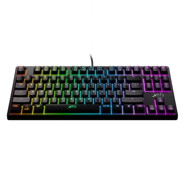 Геймърскa механична клавиатура Xtrfy K4 TKL RGB Kailh Red Switch, US Layout