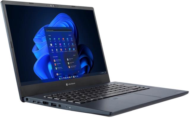 Лаптоп Dynabook Toshiba Tecra A40-K-16Z, Intel Core i5-1240P, DDR4 3200 16GB, M.2 PCIe 512G SSD, 14.0 FHD 250 nit non-glare, shared graphics, HD Camera, BT, LTE , Intel 11ax+acagn+BT (2x2), Win 11 Pro, Frameless Tile Black backlight, 3 year EMEA Stan