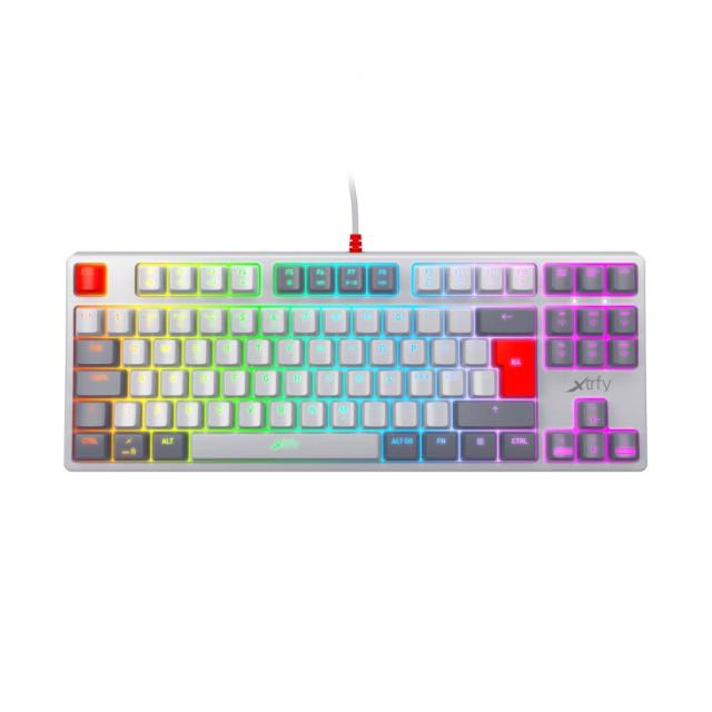 Геймърскa механична клавиатура Xtrfy K4 TKL RETRO RGB Kailh Red Switch, US Layout