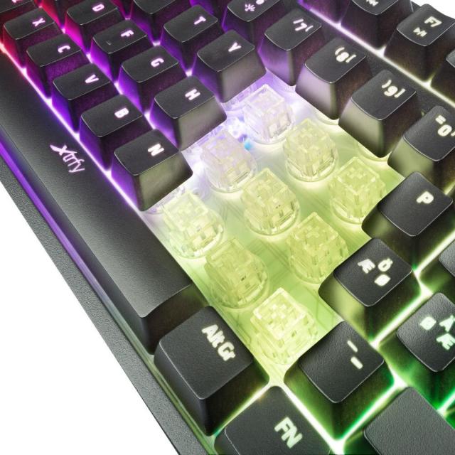 Геймърскa полу-механична клавиатура Xtrfy K3 RGB, US Layout