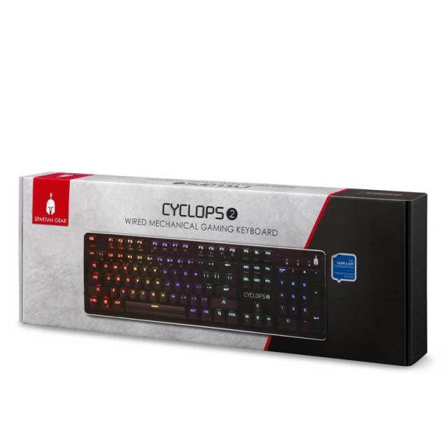 Механична Геймърскa клавиатура Spartan Gear Cyclops 2, Outemu