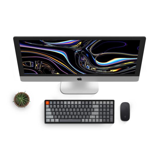 Геймърска Механична клавиатура Keychron K4 Hot-Swappable Full-Size Gateron Brown Switch White LED Gateron Brown Switch ABS