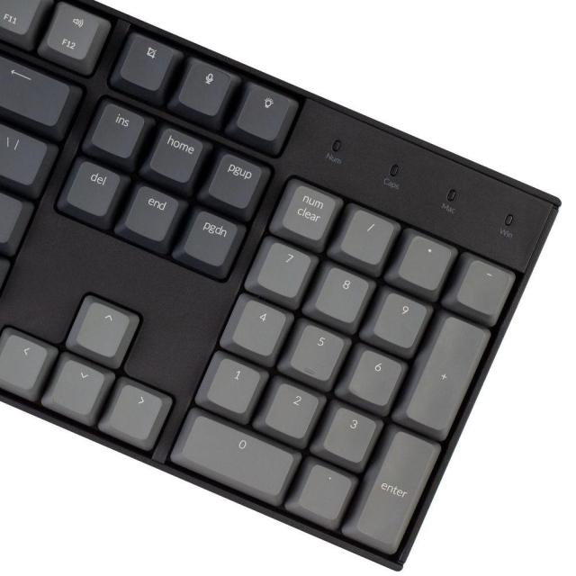 Геймърска механична клавиатура Keychron K10 Hot-Swappable Full-Size Gateron Blue Switch RGB LED ABS
