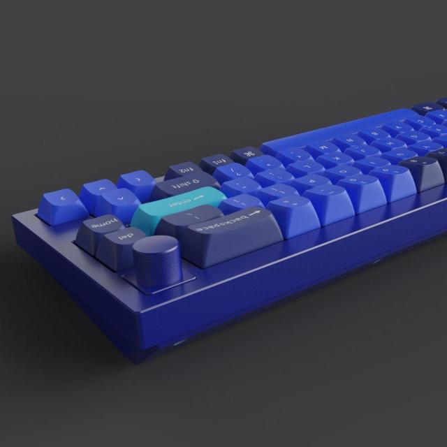 Геймърска Механична клавиатура Keychron Q2 Navy Blue Knob QMK 65% Gateron G Pro Blue Switch RGB LED PBT
