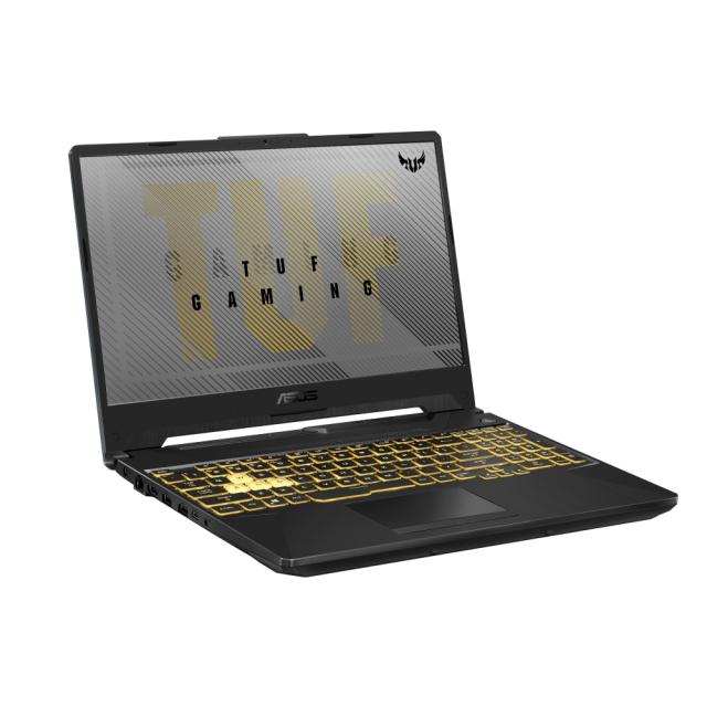 Лаптоп Asus TUF F15 FX506HC-HN111 ,Intel i5-11400H 2.7 GHz (12M Cache, up to 4.5 GHz, 6 Cores) 15.6" FHD AG (1920x1080)144Hz, 8GB DDR4 3200MHz (1x8 GB), PCIE NVME 512TB M.2 SSD, NVIDIA RTX 3050 4GB GDDR6, WiFi 6, RGB Illum. Kbd, no OS, Graphite Black