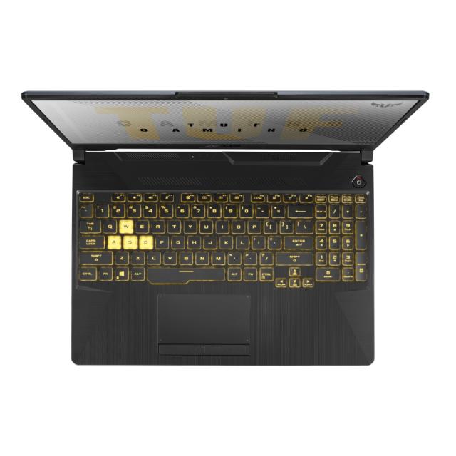 Лаптоп Asus TUF F15 FX506HC-HN111 ,Intel i5-11400H 2.7 GHz (12M Cache, up to 4.5 GHz, 6 Cores) 15.6" FHD AG (1920x1080)144Hz, 8GB DDR4 3200MHz (1x8 GB), PCIE NVME 512TB M.2 SSD, NVIDIA RTX 3050 4GB GDDR6, WiFi 6, RGB Illum. Kbd, no OS, Graphite Black