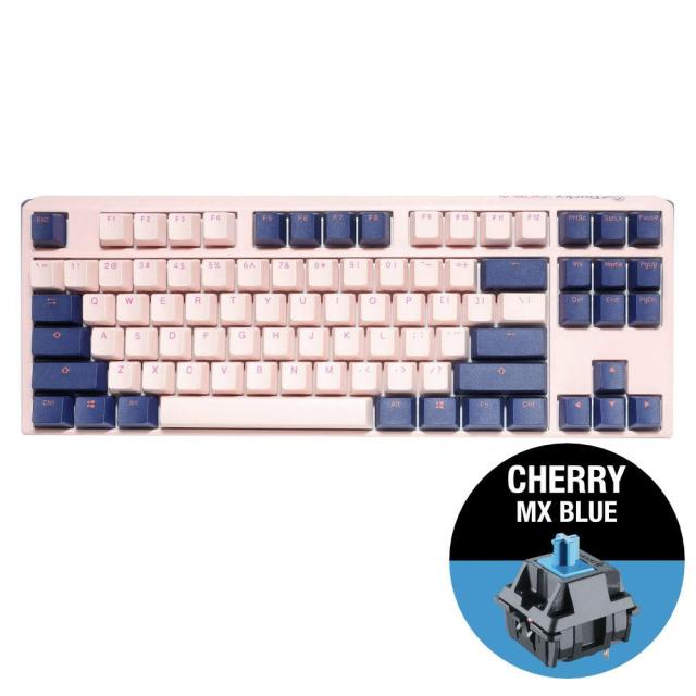 Геймърскa механична клавиатура Ducky One 3 Fuji TKL, Cherry MX Blue суичове