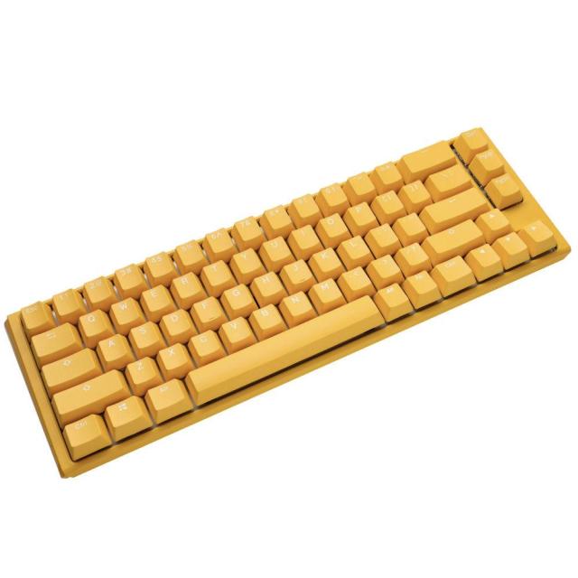 Геймърскa механична клавиатура Ducky One 3 Yellow SF 65, Cherry MX Silent Red суичове