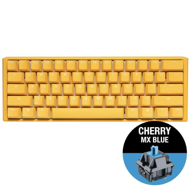 Геймърскa механична клавиатура Ducky One 3 Yellow Mini 60, Cherry MX Blue суичове