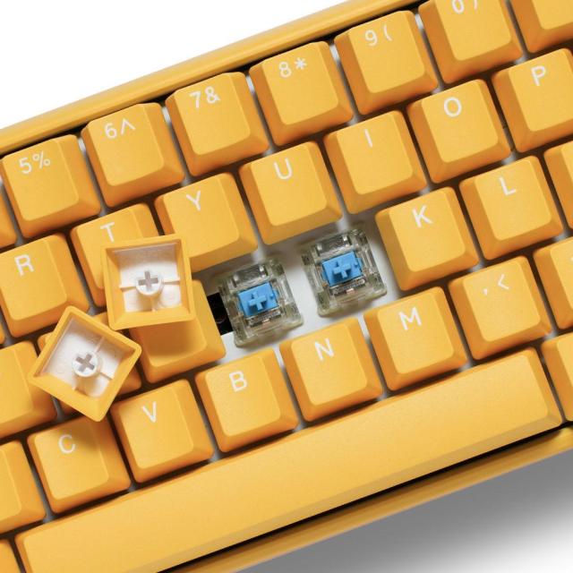 Геймърскa механична клавиатура Ducky One 3 Yellow Mini 60, Cherry MX Blue суичове