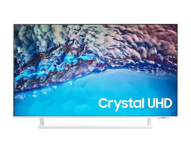 Телевизор Samsung 43" 43BU8582 4K UHD LED TV, SMART, HDR 10+, Mega Contrast, Q-Symphony, Dolby Digital Plus, 3xHDMI, 2xUSB, Wi-Fi 5, Bluetooth 5.2, Frameless, Tizen, White