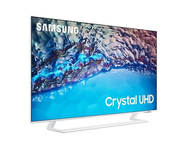 Телевизор Samsung 43" 43BU8582 4K UHD LED TV, SMART, HDR 10+, Mega Contrast, Q-Symphony, Dolby Digital Plus, 3xHDMI, 2xUSB, Wi-Fi 5, Bluetooth 5.2, Frameless, Tizen, White
