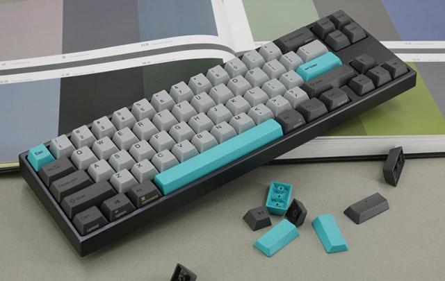 Геймърскa механична клавиатура Ducky x Varmilo Miya Mac Moonlight 65%, Cherry MX Red