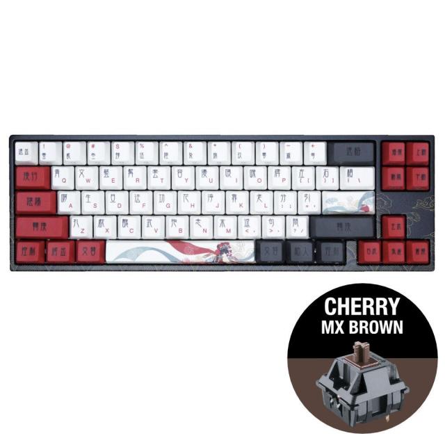 Геймърскa механична клавиатура Ducky x Varmilo Miya Beijing Opera 65%, Cherry MX Brown