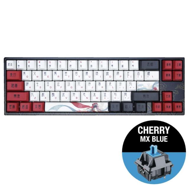 Геймърскa механична клавиатура Ducky x Varmilo Miya Beijing Opera 65%, Cherry MX Blue