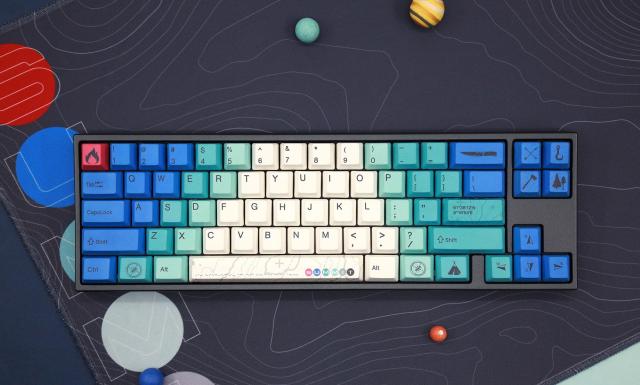 Геймърскa механична клавиатура Ducky x Varmilo Miya Summit V2 65%, Cherry MX Silent Red