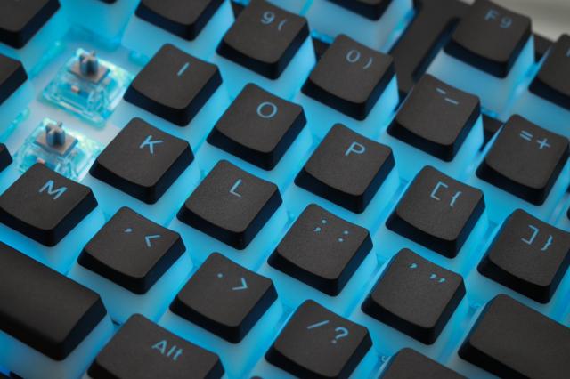 Геймърскa механична клавиатура Ducky One 2 Pudding RGB, Cherry MX Silent Red