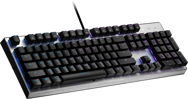Геймърска Механична Клавиатура Cooler Master CK351, Brown Switches, US Layout, Hot Swappable, RGB