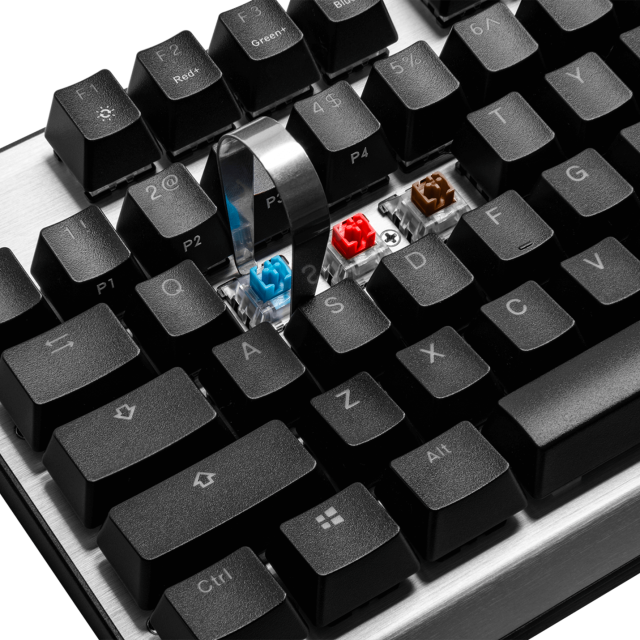 Геймърска Механична Клавиатура Cooler Master CK351, Brown Switches, US Layout, Hot Swappable, RGB