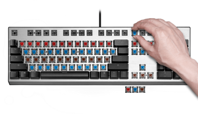 Геймърска Механична Клавиатура Cooler Master CK351, Brown Switches, US Layout, Hot Swappable, RGB