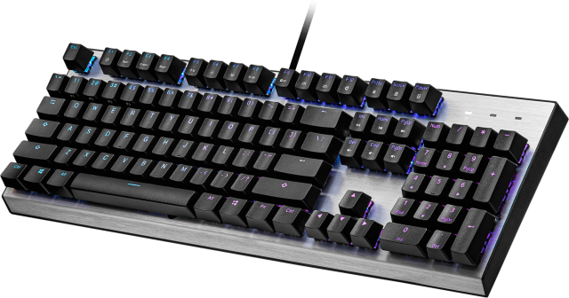 Геймърска Механична Клавиатура Cooler Master CK351, Brown Switches, US Layout, Hot Swappable, RGB