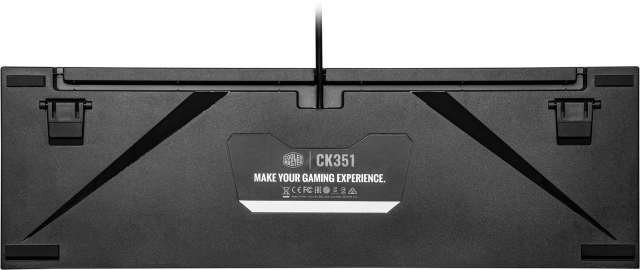 Геймърска Механична Клавиатура Cooler Master CK351, Brown Switches, US Layout, Hot Swappable, RGB