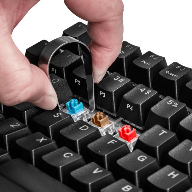 Геймърска Механична Клавиатура Cooler Master CK351, Brown Switches, US Layout, Hot Swappable, RGB