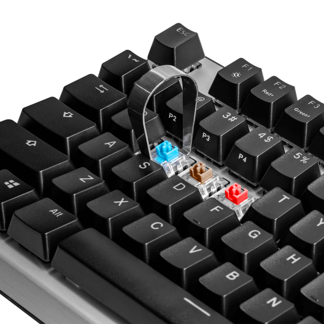 Геймърска Механична Клавиатура Cooler Master CK351, Brown Switches, US Layout, Hot Swappable, RGB