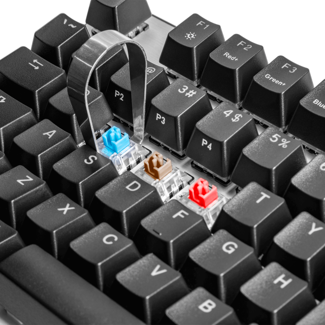 Геймърска Механична Клавиатура Cooler Master CK351, Brown Switches, US Layout, Hot Swappable, RGB