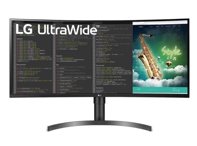 Монитор LG 35WN75CP-B, 35" 21:9 UltraWide QHD Monitor(3440 x 1440) with HDR 10, AMD FreeSync, 5ms, 100Hz, 300 cd/m2, 2500:1 , sRGB 99%, USB 3.0, HDMI, USB type-C, DisplayPort, Headphone Out, Tilt, Height, Black