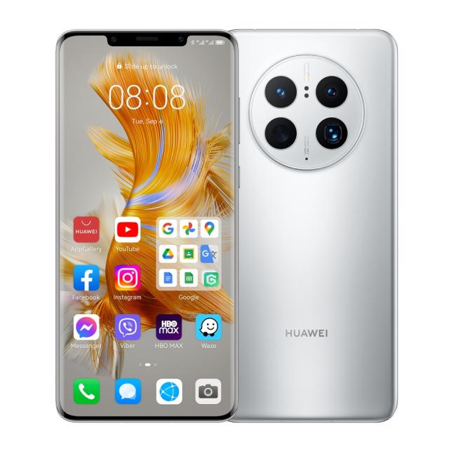 Мобилен телефон Huawei Mate 50 Pro Silver, DCO-LX9 6.74" OLED, 2616x1212, Snapdragon 8+ Gen 1 4G, 8GB+256GB, Camera 50+13+64/13MP, 802.11 a/b/g/n/ac/ax + Huawei FreeBuds 5i Isle blue