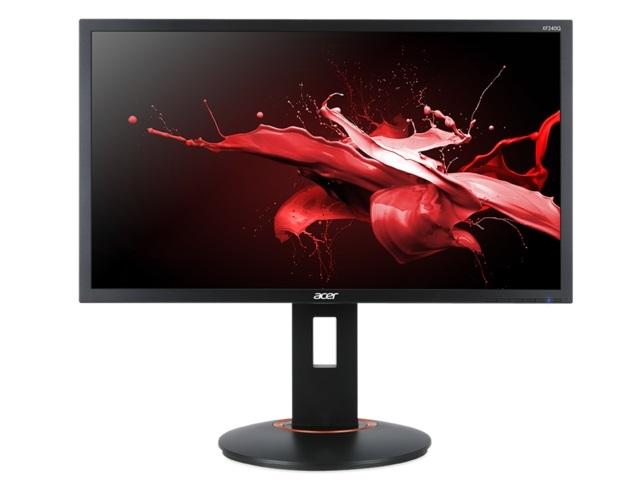 Монитор Acer XF240QSbiipr, 23.6'' TN, Anti-Glare, FreeSync, Flicker-less, 1ms (up to 0.5ms), 100M:1, 300 cd/m2, 1920x1080 FHD, 165Hz, 2xHDMI, DP, Audio out, 2xSpeakers 2W, Height adj., Tilt, Swivel, Black