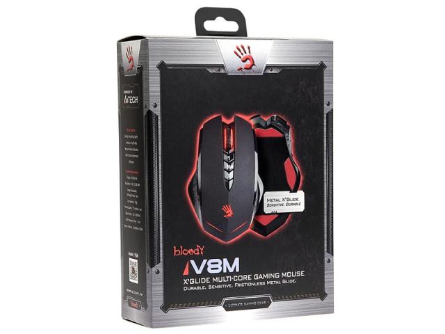 Геймърска мишка Bloody V8M, Оптична, Жична, USB