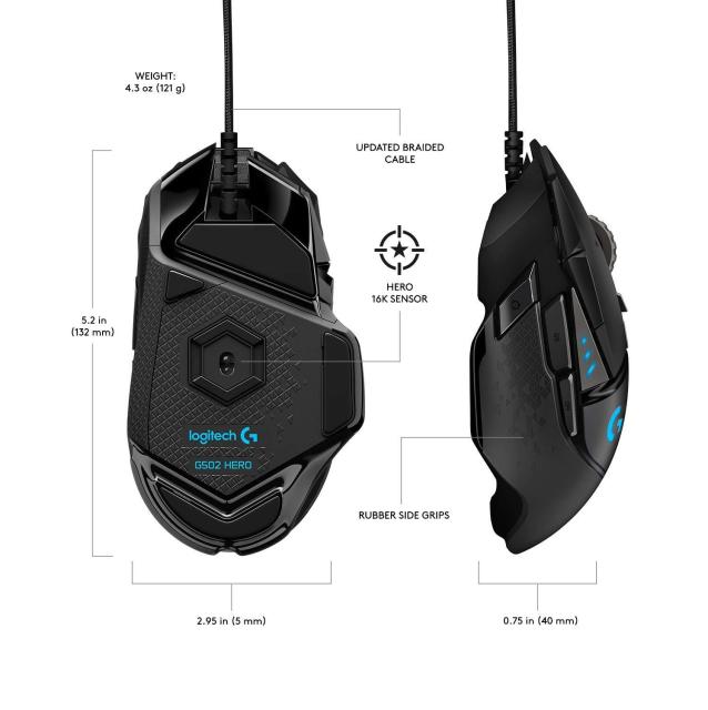 Геймърска мишка Logitech G502 HERO Proteus Spectrum RGB