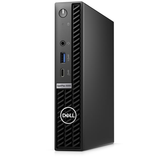 Настолен компютър Dell OptiPlex 5000 MFF, Intel Core i5-12500T (6 Cores/18MB/2.0GHz to 4.4GHz), 16GB (1x16GB) DDR4, 256GB SSD PCIe M.2, Integrated Graphics, Wi-Fi 6E, BT, Keyboard&Mouse, Ubuntu, 3Y PS + Pantum P2500W Laser Printer
