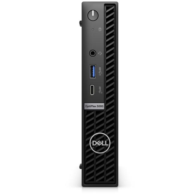 Настолен компютър Dell OptiPlex 5000 MFF, Intel Core i5-12500T (6 Cores/18MB/2.0GHz to 4.4GHz), 16GB (1x16GB) DDR4, 256GB SSD PCIe M.2, Integrated Graphics, Wi-Fi 6E, BT, Keyboard&Mouse, Ubuntu, 3Y PS + Pantum P2500W Laser Printer