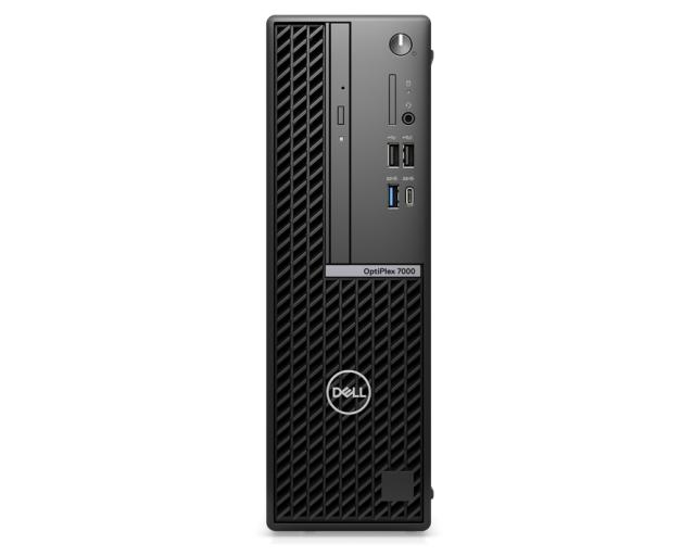 Настолен компютър Dell OptiPlex 7000 SFF, Intel Core i5-12500 (6 Cores/18MB/3.0GHz to 4.6GHz), 16GB (2x8GB) DDR4, 256GB PCIe NVMe SSD, Intel Integrated Graphics, K&M, Ubuntu, 3Y ProSpt + Pantum P2500W Laser Printer