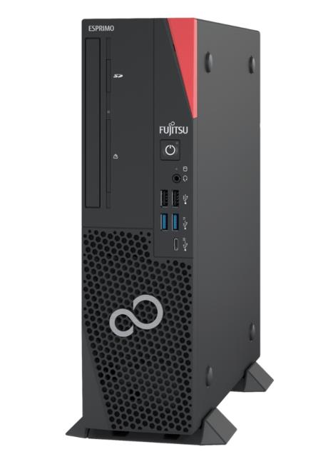 Настолен компютър Fujitsu ESPRIMO D9011 8.3 liters, Intel Core i7-11700, 1x16GB DDR4, SSD 512GB, DVD SMulti, SD Card, USB 3.0, Intel Wi-Fi 6 AX210 BT5.2 vPro, CK (EU+), PS PLT 300W, 2xLP Slot, Office 1mth Trial, Opt USB mouse blk, Win10 Pro+Pantum P2