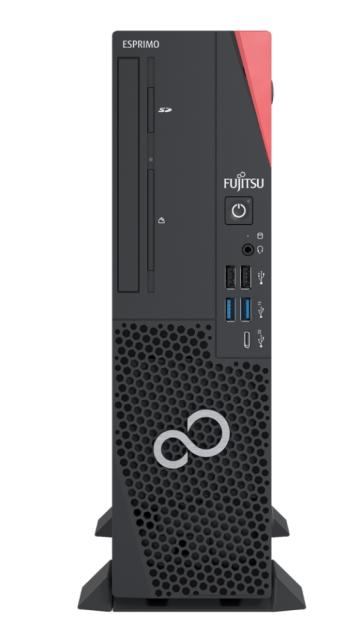Настолен компютър Fujitsu ESPRIMO D9011 8.3 liters, Intel Core i7-11700, 1x16GB DDR4, SSD 512GB, DVD SMulti, SD Card, USB 3.0, Intel Wi-Fi 6 AX210 BT5.2 vPro, CK (EU+), PS PLT 300W, 2xLP Slot, Office 1mth Trial, Opt USB mouse blk, Win10 Pro+Pantum P2