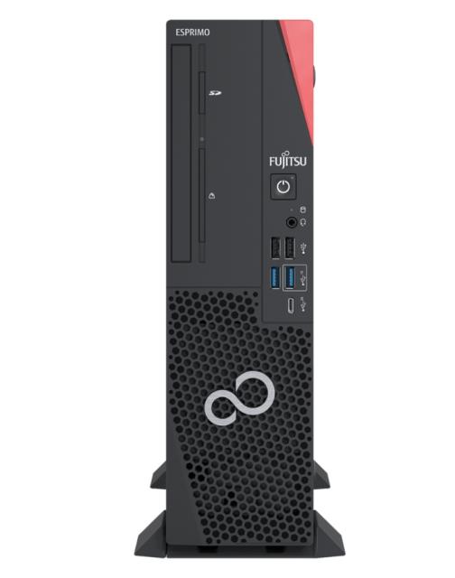 Настолен компютър Fujitsu ESPRIMO D7011 8.3 liters, Intel Core i7-11700, 1x16GB DDR4-3200, SSD PCIe 512GB M.2 NVMe, DVD SuperMulti, , PS GOLD 280W, 2x LP Slot Config, Office 1mth Trial, Optical USB mouse blk, Win10 Pro + Pantum P2500W Laser Printer