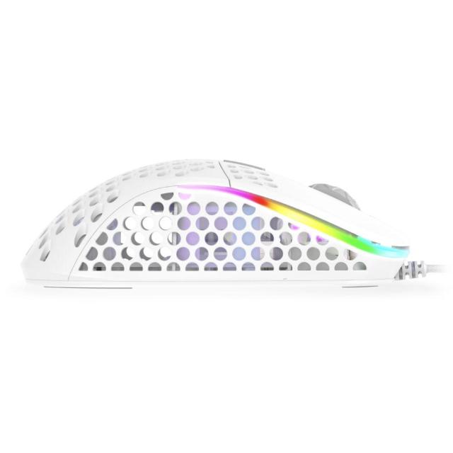 Геймърска мишка Xtrfy M4 White, RGB, Бял