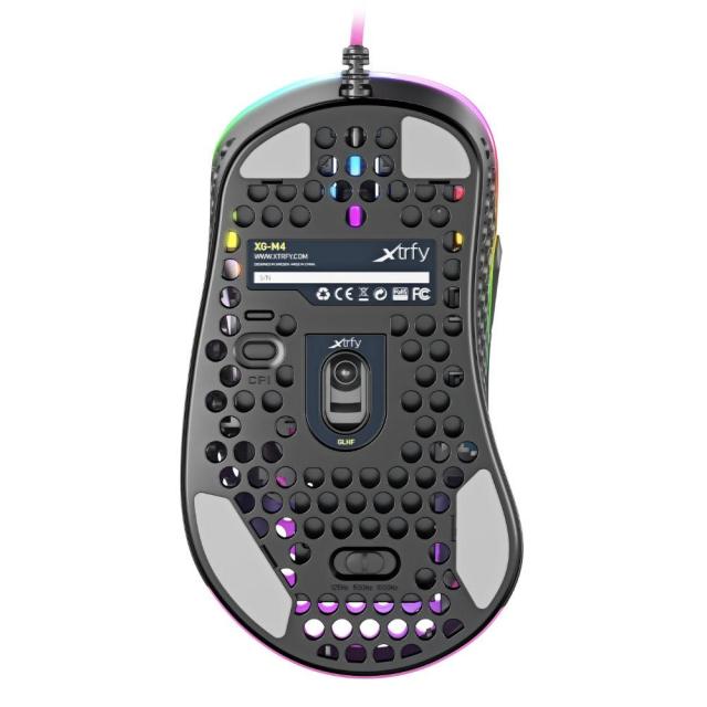 Геймърска мишка Xtrfy M4 Pink, RGB, Розов