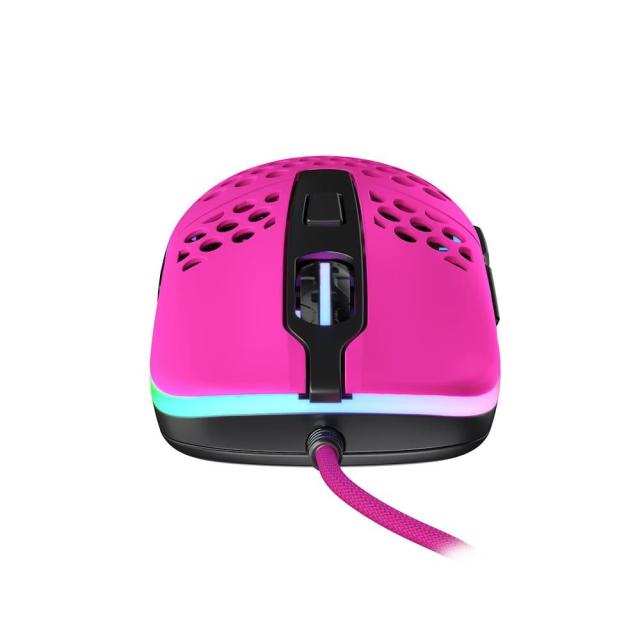 Геймърска мишка Xtrfy M42 Pink, RGB, Розов