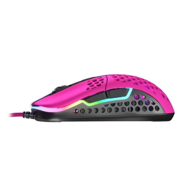 Геймърска мишка Xtrfy M42 Pink, RGB, Розов
