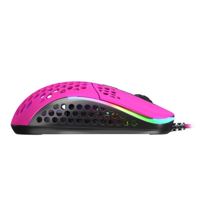 Геймърска мишка Xtrfy M42 Pink, RGB, Розов