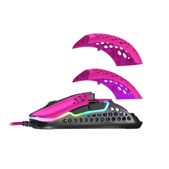 Геймърска мишка Xtrfy M42 Pink, RGB, Розов